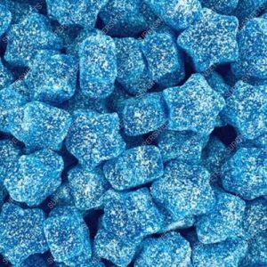 Gummy Blue Raspberry Stars (Vegan)