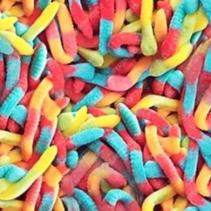 Sour Neon Worms (Halal)