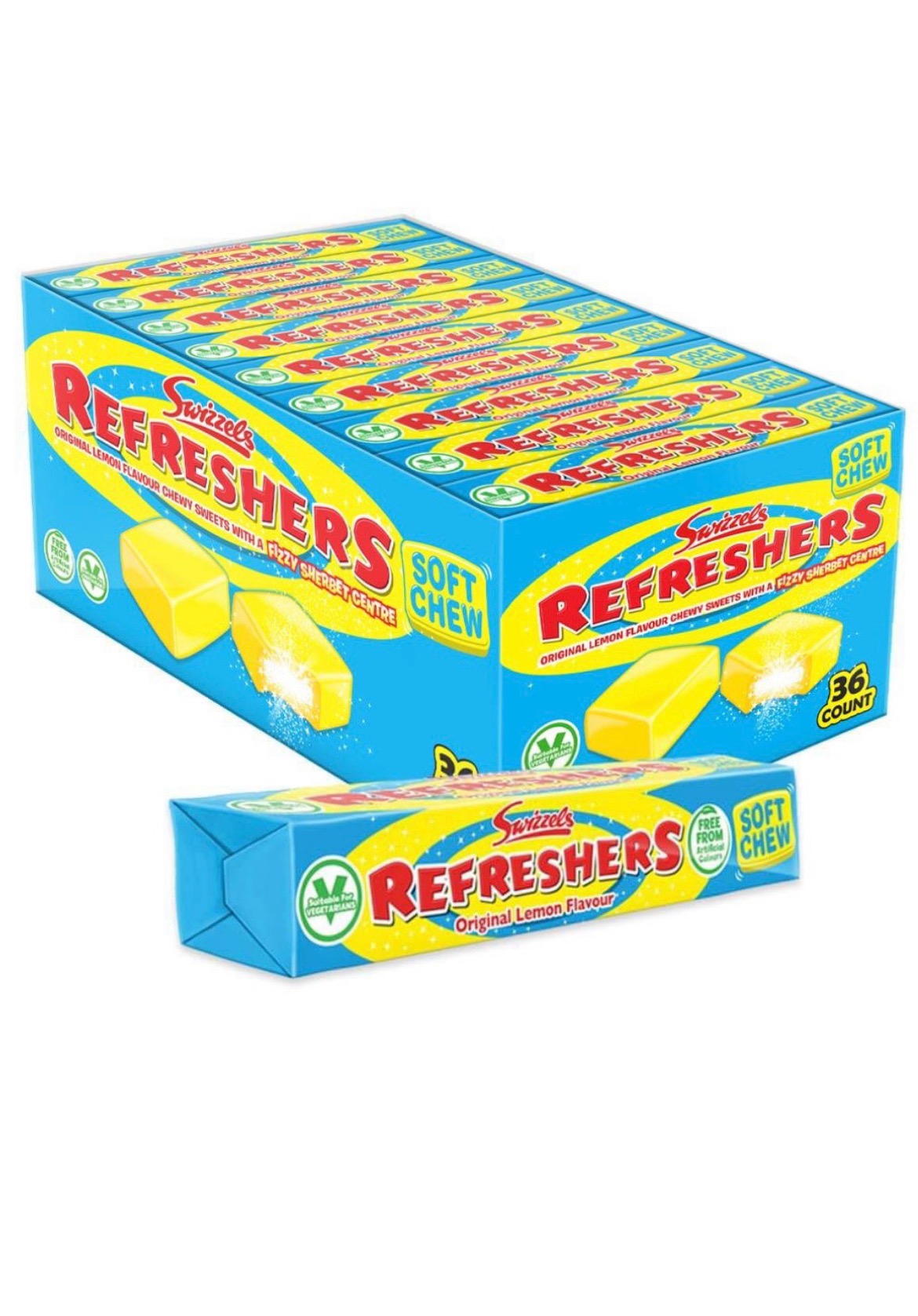 Swizzels Refreshers Lemon Chews My Super Sweets Shop 6364